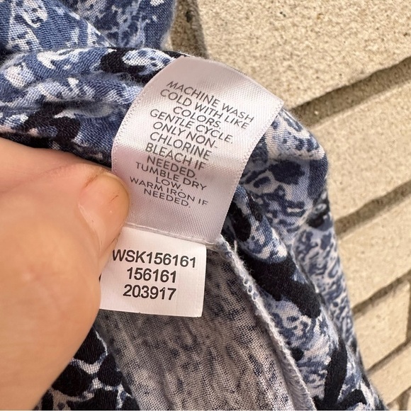 J. Jill Boye White Boho Smocked Midi Skirt Tassel Drawstring Tie - Picture 10 of 12